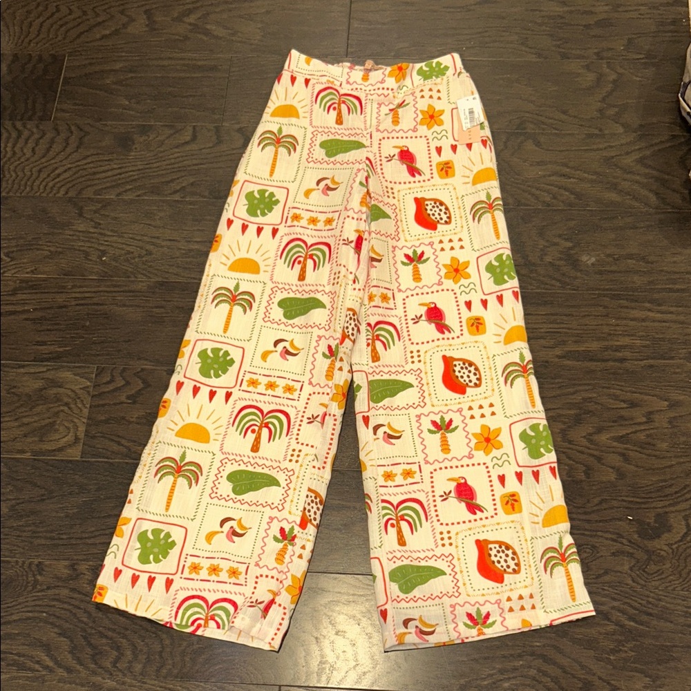 Tropical Print Bottoms